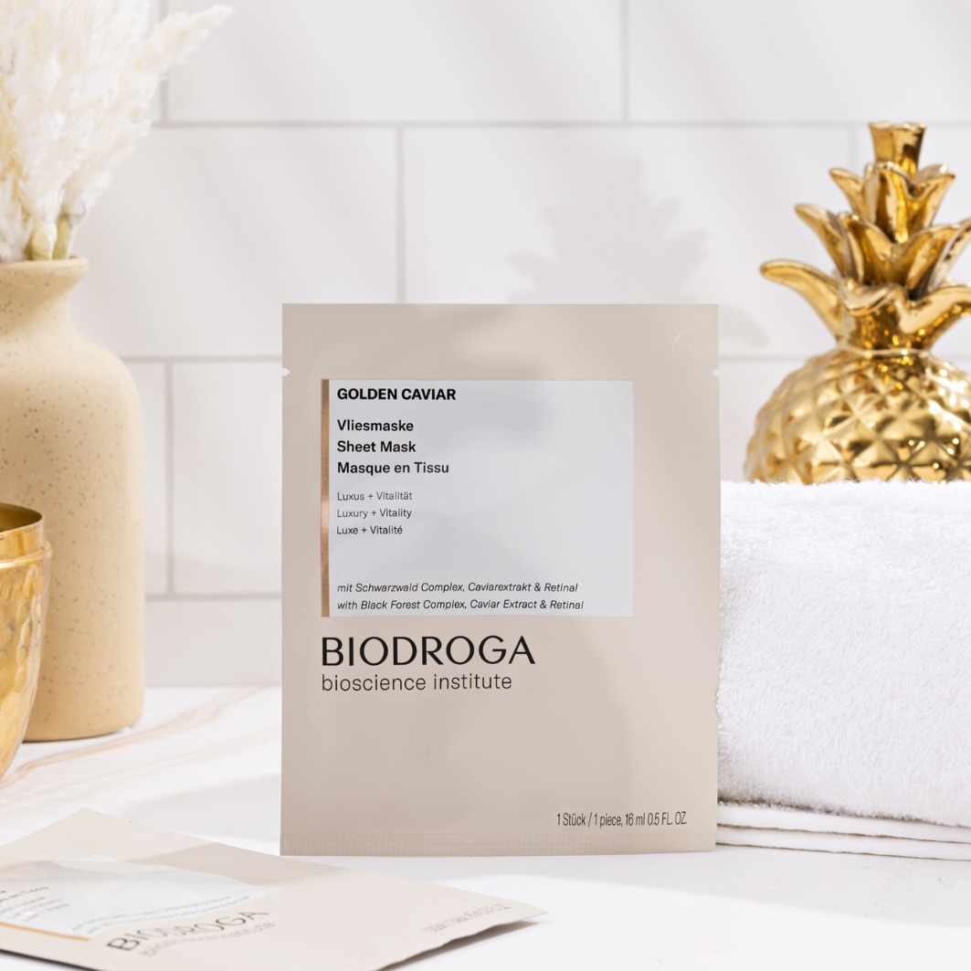 GOLDEN CAVIAR Sheet Mask - Single – BIODROGA Australia GOLDEN CAVIAR Sheet Mask - Single – BIODROGA Australia